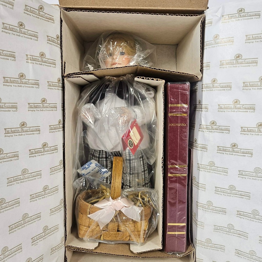 Ashton-Drake Pollyanna Porcelain Doll Wendy Lawton Classic Literature 92291